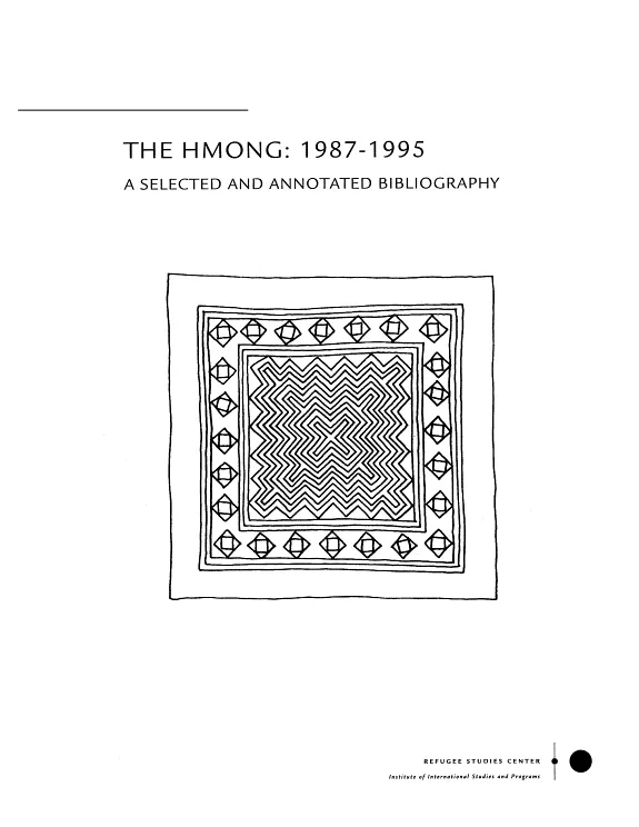 Cover of The Hmong, 1987-1995 by J. Christina Smith